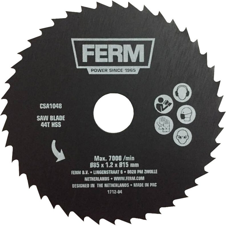 Präzisionssägeblatt - 44T (hss) - für CSM1043- CSA1048 - Ferm