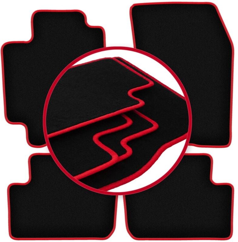 CARLUX-RED Auto-Fußmatten für: Lexus IS I Limousine (1998-2005)