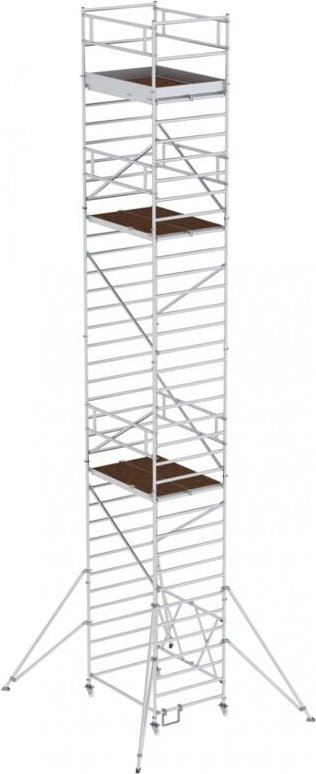 Günzburger Steigtechnik - Klappgerüst 1,35 x 1,8 m mit Ausleger Plattformhöhe 9,8 m - 115299