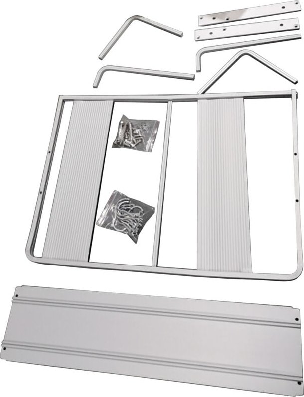 Zoternen - Raum-Aluminium-Doppelschichten-hängender Mikrowellen-Ofen-Gestell-Ständer-Küchen-Speicher-Regal-Organisator