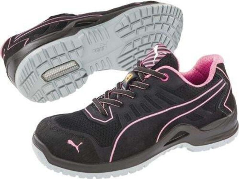 Puma Safety Shoes - Damensicherheitsschuh Fuse tc Pink Wns Low Gr.40 schwarz/pink Mikrofaser/Mesh
