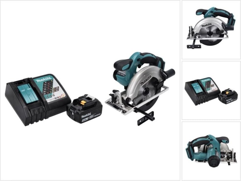 Makita - dss 611 RT1 Akku Handkreissäge 18 v 165 mm + 1x Akku 5,0 Ah + Ladegerät