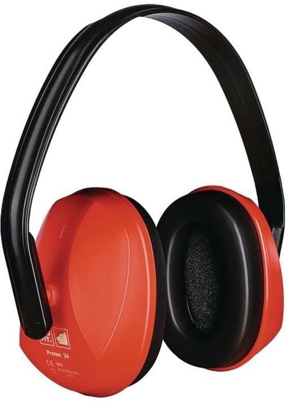 Kapselgehörschutz Protec 24 EN 352-1 SNR 24 dB verstellbarer Kunststoffbügel