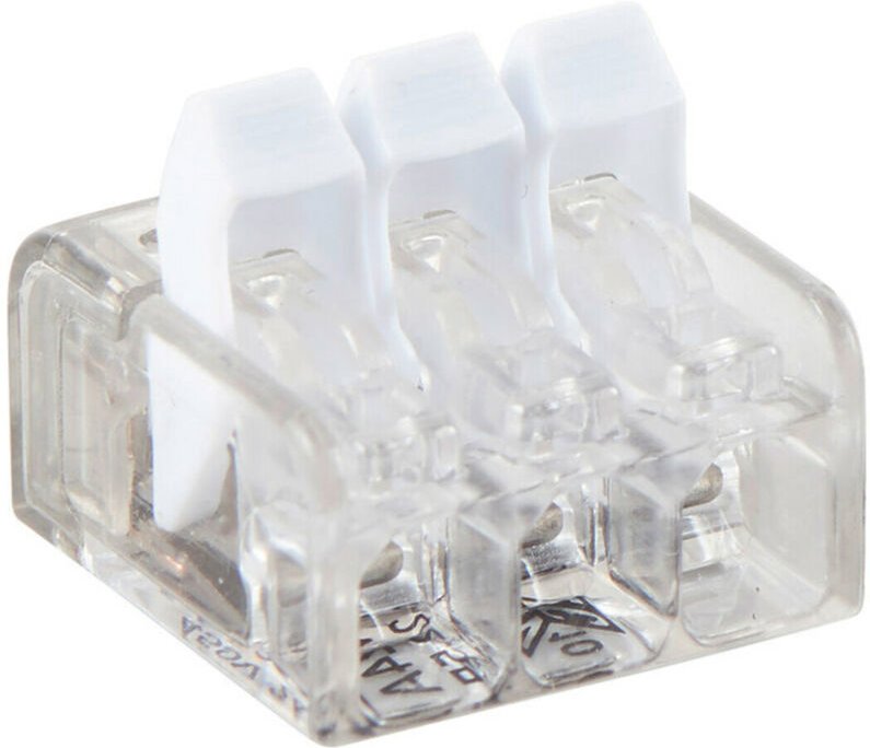 Heidemann Verbindungsklemme m. Hebel 3x0,2-2,5 qmm 100 St. 22