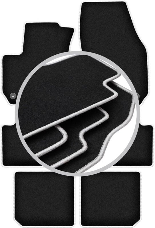 CARLUX-SILVER Autofußmatten für: Opel Zafira B Minivan (2005-2014)