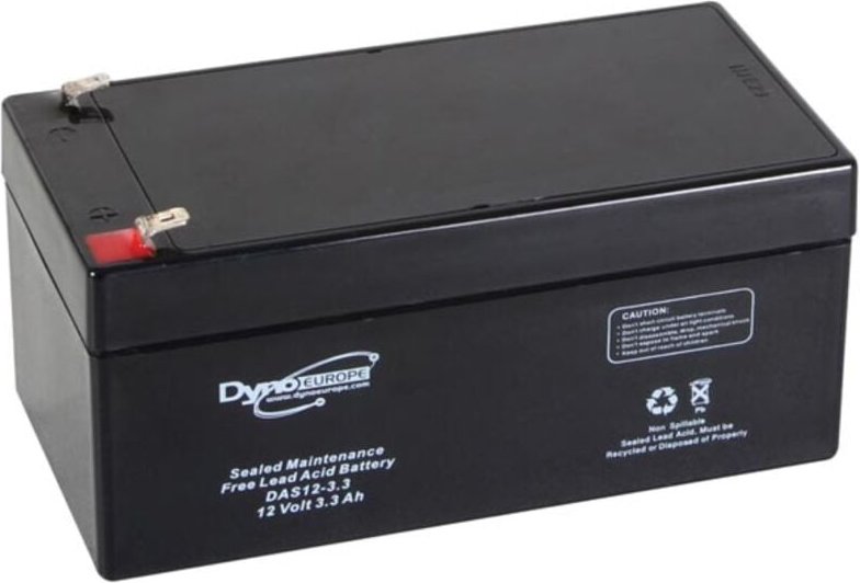 Perel - Dyno Europe bleiakku - 12 v - 3.3 Ah - 133.5 x 67 x 67 mm