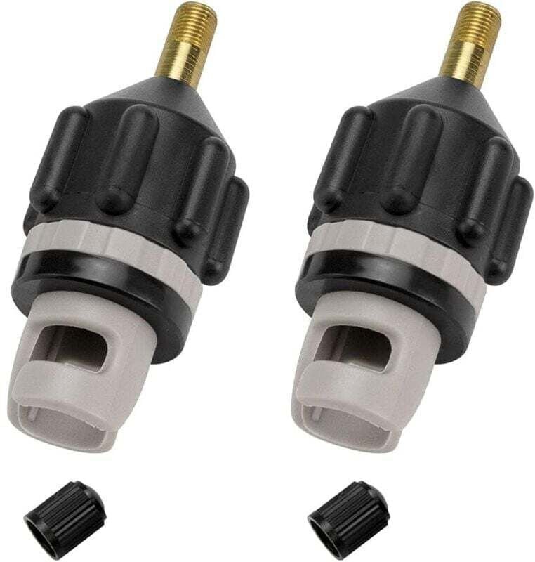 2 stücke Kunststoff-Kajak-Adapter Standard-Luftventil-Adapter SUP-Adapter Wasserdichter Kompressor-Kajak-Pumpen-Adapter ...