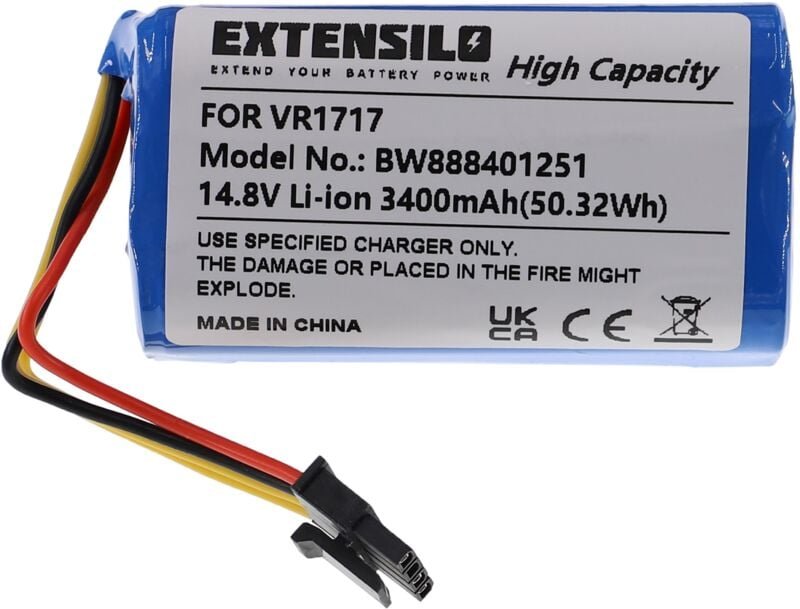 Akku kompatibel mit Sencor SRX1002 Staubsauger (3400 mAh, 14,8 v, Li-Ion) - Extensilo