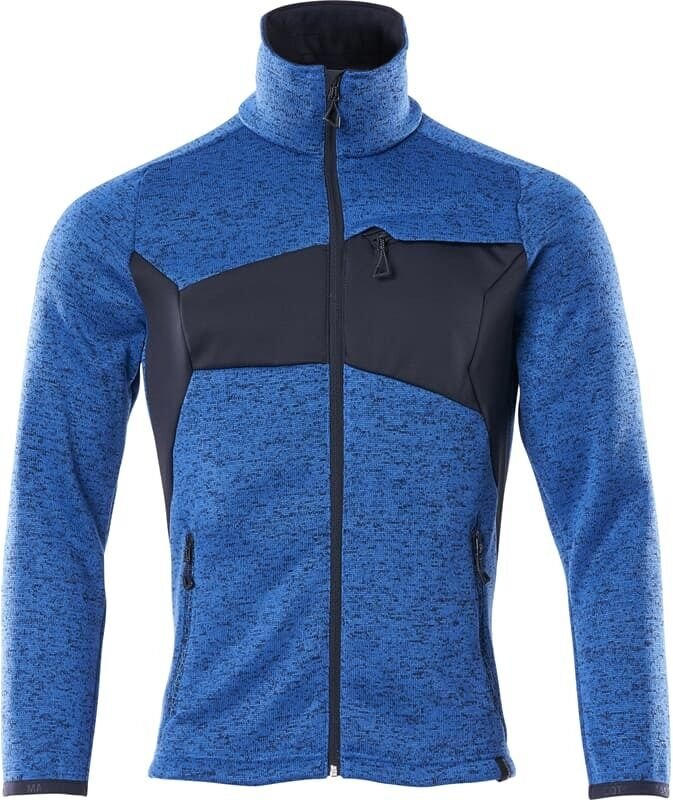Mascot - accelerate Strickpullover mit Reißverschluss Gr. 2XL azurblau/schwarzblau
