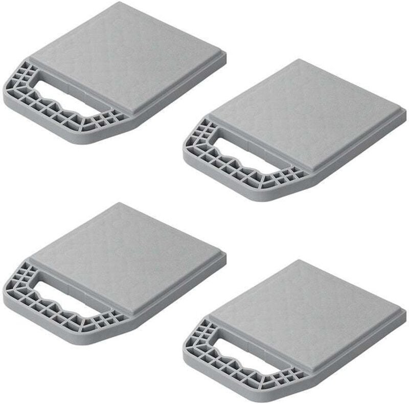 Eckstutzplatten stapelbar mit griff - set a 4 stuck