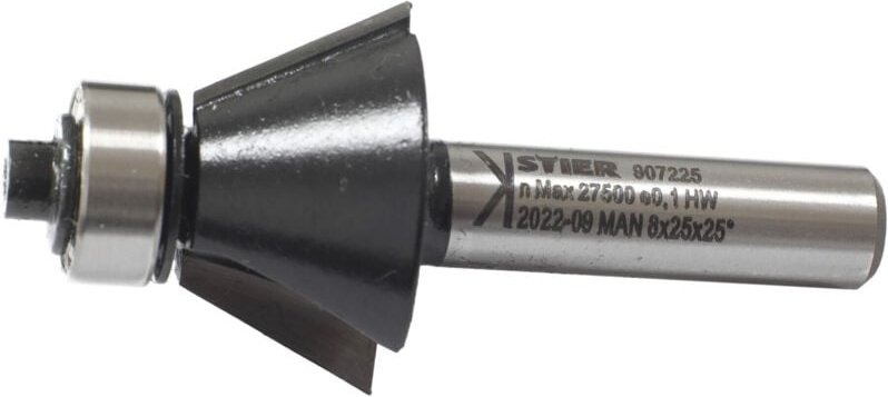 Fasefräser 25° x D25 x S8 mm hm (hw) - Stier