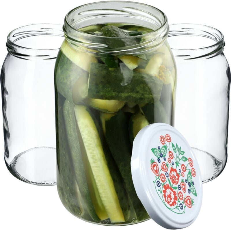 Słój Anna 900ml fi82 TO-900/1 8szt wieczko w - Kadax