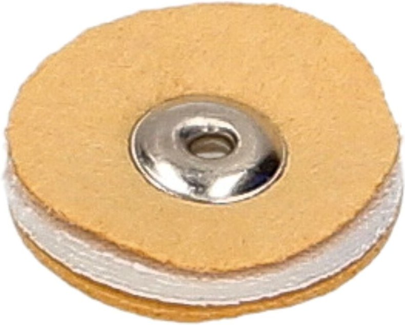 Thumbnail - Polierbürste aus Fensterleder und Baumwolle, 25 mm Durchmesser - BIOSPACE