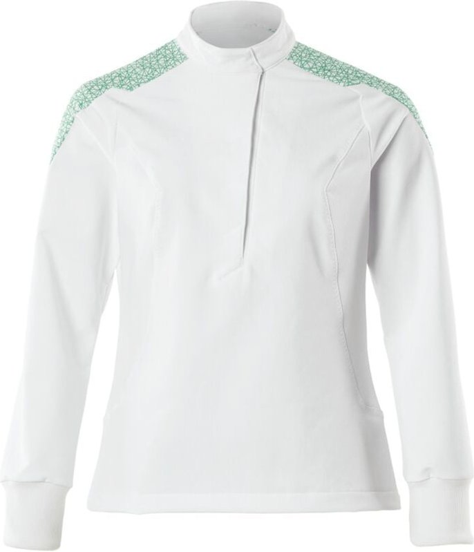 Schlupfkasack, Damen, ultimate stretch Gr. 4XL, weiss/grasgrün - Mascot