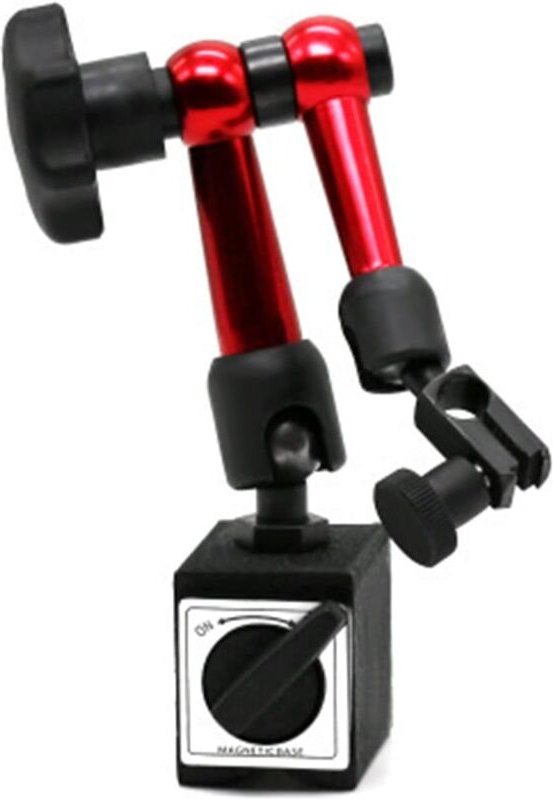 Linghhang - Runder Messuhr-Werkzeugsatz aus Metall und flexibler Mini-Magnetfußhalter – Genauigkeit 0,01 mm, Bereich 0–1...