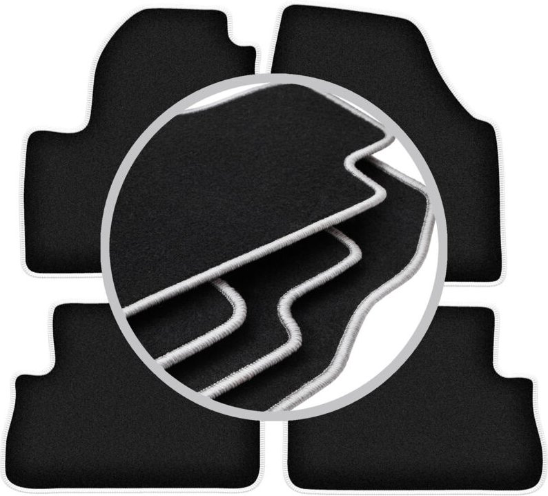 CARLUX-SILVER Autofußmatten für: Land Rover Freelander II SUV (2006-2014)