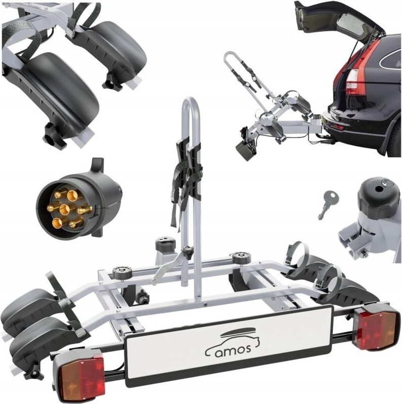 Amos TYTAN 2 PLUS Fahrradplattform für 2 Fahrräder