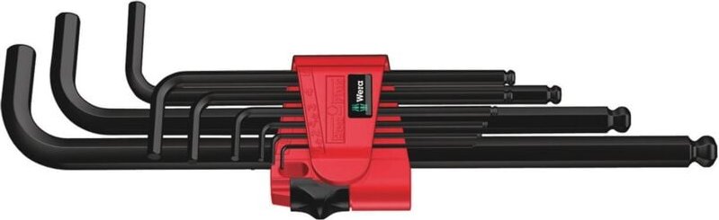 950/9 Hex-Plus 6 sb Winkelschlüsselsatz, metrisch, BlackLaser, 9-tlg. - Wera