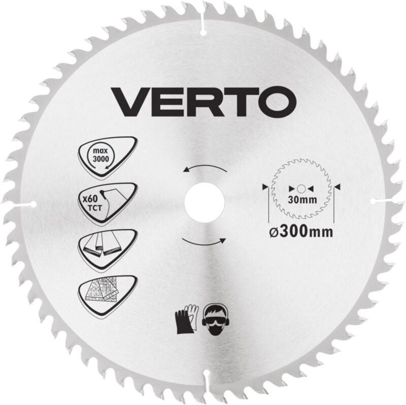 Thumbnail - Verto 300 mm Widia-Sägeblatt – präzises Schneiden von Holz und Brettern
