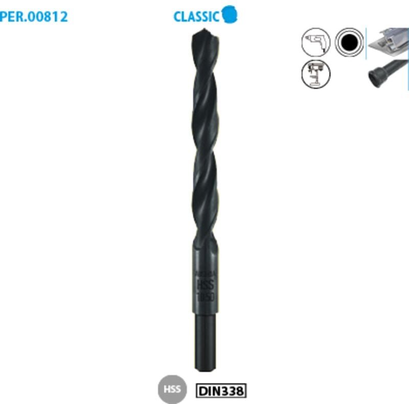 Metall-Laminierte HSS-Fräser mit verkürztem Schaft Classic ø 20 ø Schaft 13 Länge 205 Länge Nutzlänge 140 mm