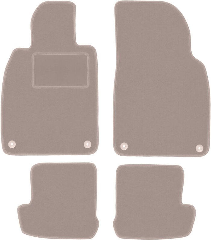 Beige Veloursmatten für: Porsche 911 (Typ 991) Coupé, Targa, Cabrio (2010-2019)