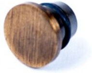 Wesco Relingsystem 16mm Endkappe modern Messing Antik mit Muffe