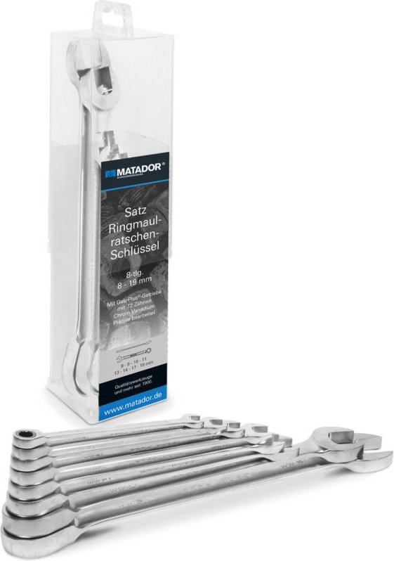 Knarren-Ringmaulschl.-Satz, 8-tlg., 8-19 m