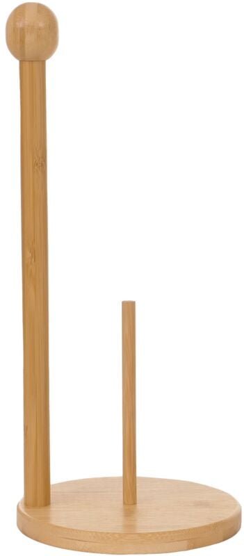 HHG - Küchenrollenhalter 732, Rollenhalter Küchenpapierständer Ständer, Bambus 34x16x16cm