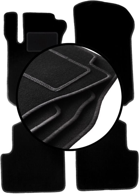 Komplettset Veloursmatten für: Mercedes R V251 / R251 Minivan (2005-2013)