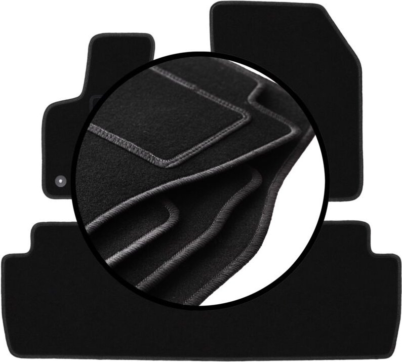 Komplettset Veloursmatten für: Peugeot 4008 II Crossover (2016-)