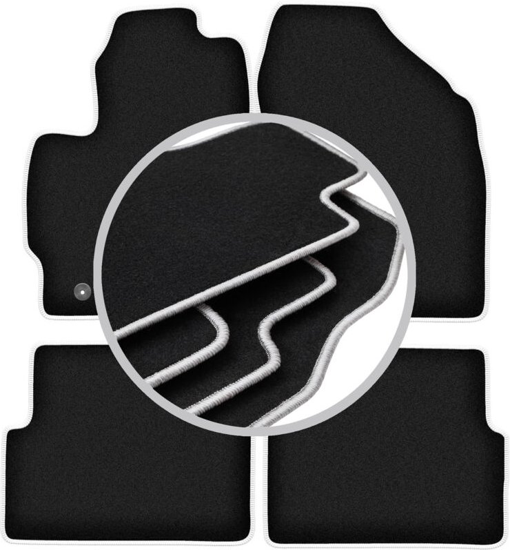 CARLUX-SILVER Autofußmatten für: Toyota Auris I Fließheck (2007-2012)