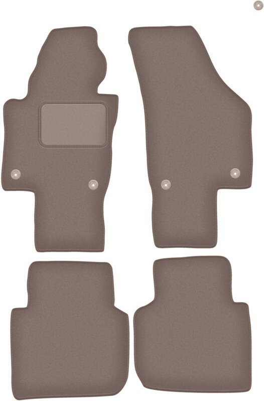 Beige Veloursmatten für: Volkswagen Passat B6 / B7 USA Limousine, Kombi (2005-2014)