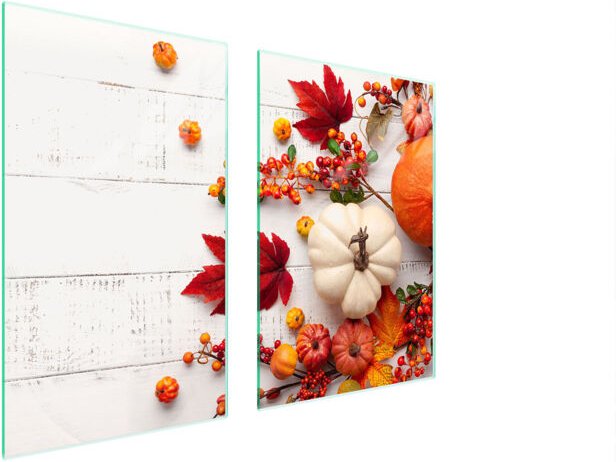 Thumbnail - GLASSCHUTZPLATTE FÜR KÜCHE 65x52 KÜRBIS