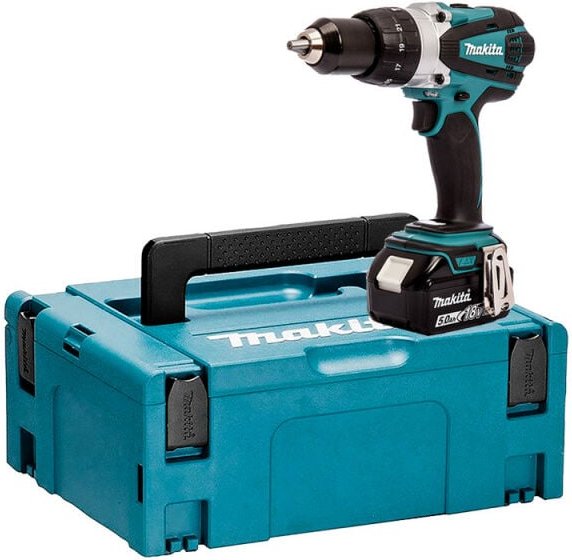 DHP45T1J Schlagbohrschrauber 18 v Li-Ion ø 13 mm + 1x5 Ah + makpac - Makita