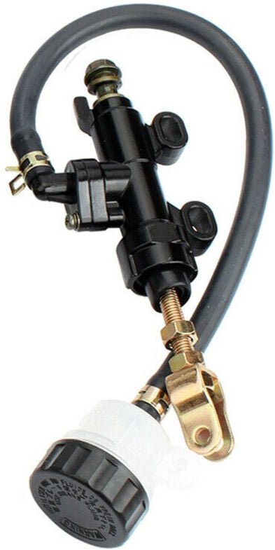 Hauptbremszylinderpumpe hinten mit Reservoir Passend für Motorrad Dirt Bike ATV wie und viele andere Modelle