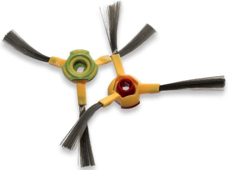 Vhbw - 2x Seitenbürste kompatibel mit Ecovacs Deebot D62, D63 Saugroboter - Reinigungsbürsten Set, links/rechts, schwarz...