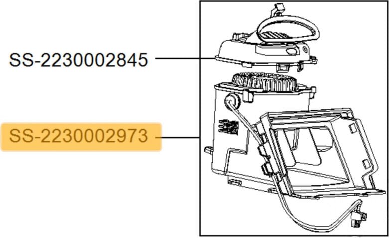 Ersatzteil - Motor + Gehäuse komplett - Rowenta