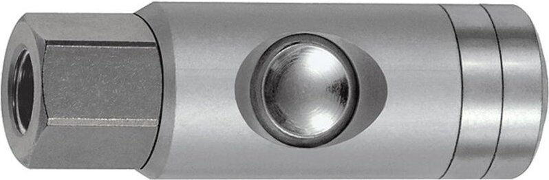 Druckknopf-Sicherheitskupplung nw 5,5, drehbar, Alu, g 1/4 ig - Riegler