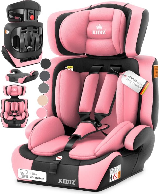 Autokindersitz Kinderautositz Gruppe 1+2+3 9-36 kg 5-Punkt-Sicherheitsgurt Autositz Kindersitz Einstellbare Kopfstütze M...