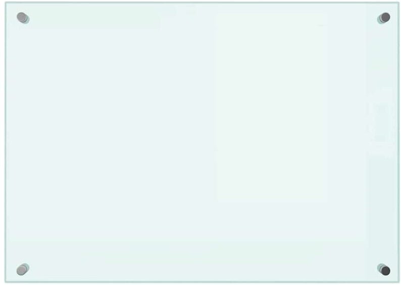 Küchenrückwand Weiß 70x50 cm Hartglas Vidaxl Weiß