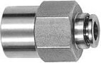 Gerade Steckverschraubung, g 1/4 i., Schlauch-Ø 10, es 1.4404 - Riegler