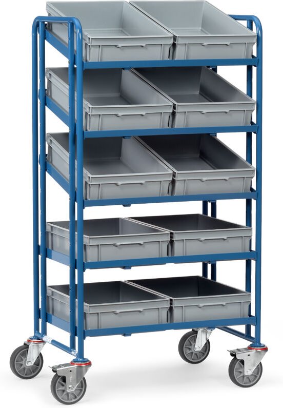 Fetra Eurokastenwagen mit 10 Eurokästen 600x400x145mm