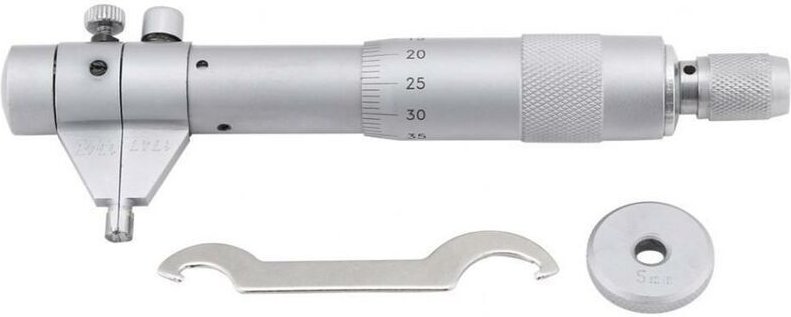 Innenmessschraube, Innendurchmessermessgerät, Lochbohrung 5–30 mm, Genauigkeitsbereich 0,01 mm, Schraubenschlüssel + Kal...