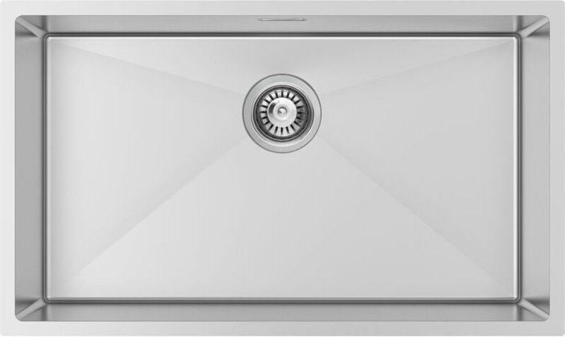 Küchenspüle 1 Schüssel 74 x 44 x 20CM Spülbecken Unterbauwaschbecken und Eingebaute Spüle 304 Edelstahlspülbecken aus ge...