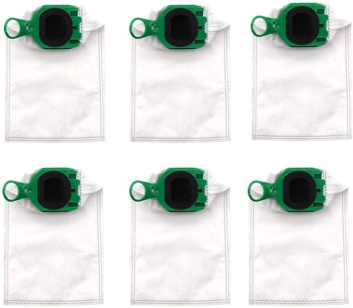 6 Stück für Vorwerk Kobold VB100 VB 100 FP100 FP 100 Staubsauger, Ersatz-Staubbeutel-Set, Staubsaugerbeutel