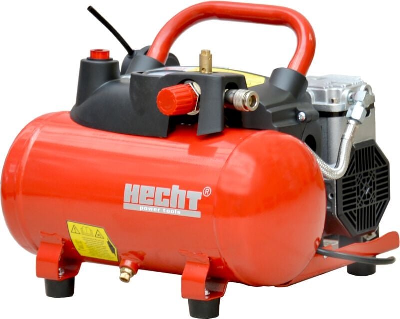 Kompressor Hecht 20171 mit 6 l Tank 67 dB Flüsterkompressor
