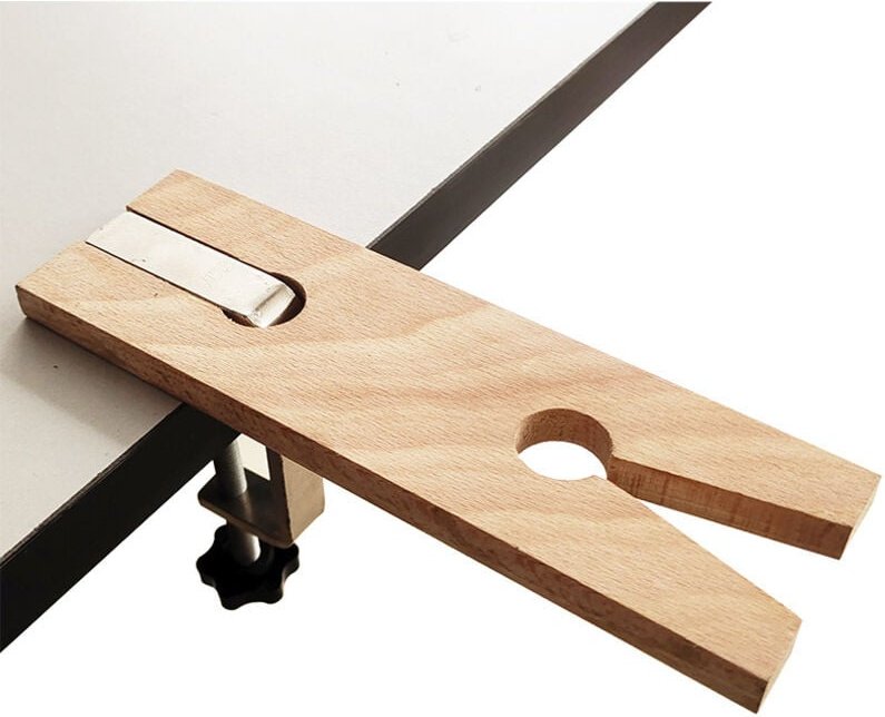 2 Stück aufsteckbare Holztischstecker, Goldwork-Handarbeitswerkbank, kein Stanzen, praktischer abnehmbarer Goldwork-Tisc...