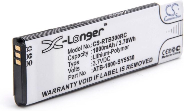 vhbw Akku kompatibel mit RTI T3X, T2i, T2X Fernbedienung Remote Control (1000 mAh, 3,7 V, Li-Polymer)