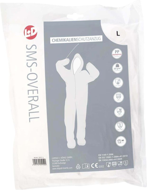 PP-Overall Weiß Größe xxxl