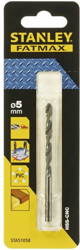 HSS-CNC-Bohrer mit Pilotspitze ø 5mm STY-STA51058-QZ